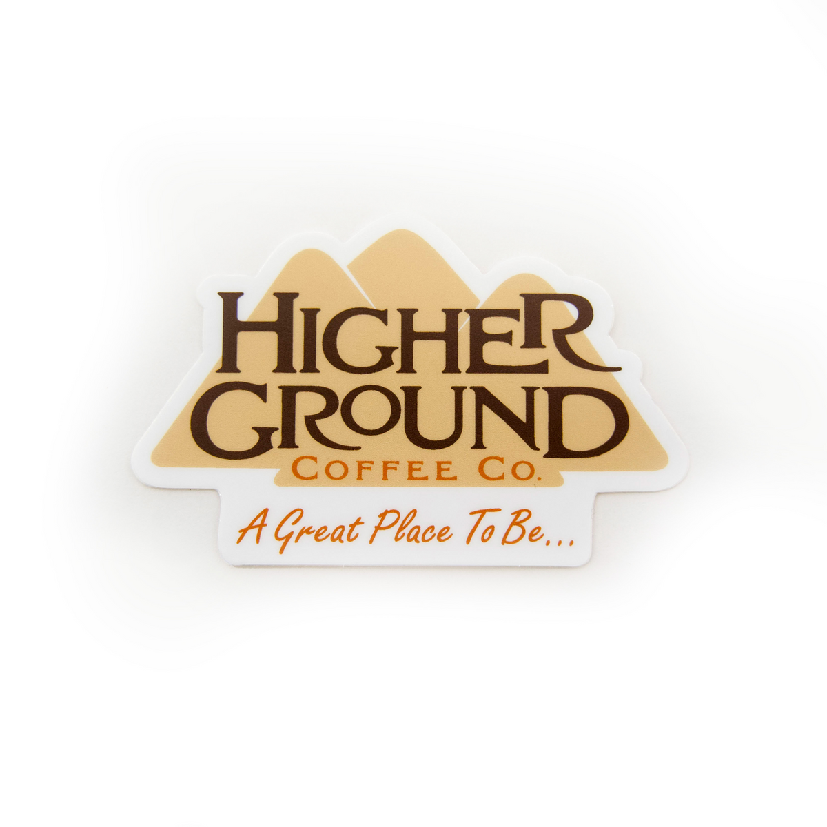 Higher Ground Coffee Co. Stickers (White) Vantage Coffee Roasters