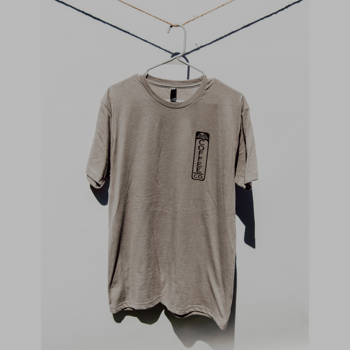 Stone Gray Higher Ground Coffee Co. T-shirt